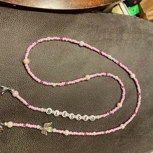 Beaded mask chain lanyard